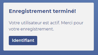 Enregistrement terminé