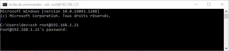 w10 ssh root